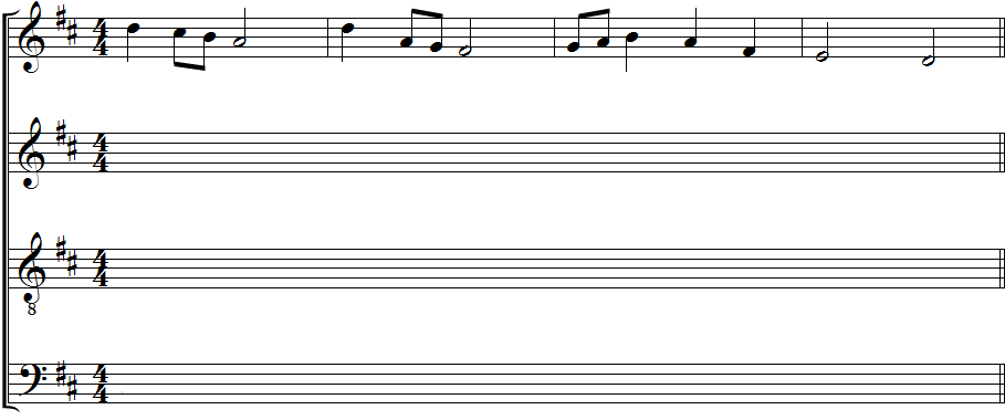 Exercice d'harmonisation N°1.