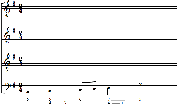 Exercice d'harmonisation N°1.