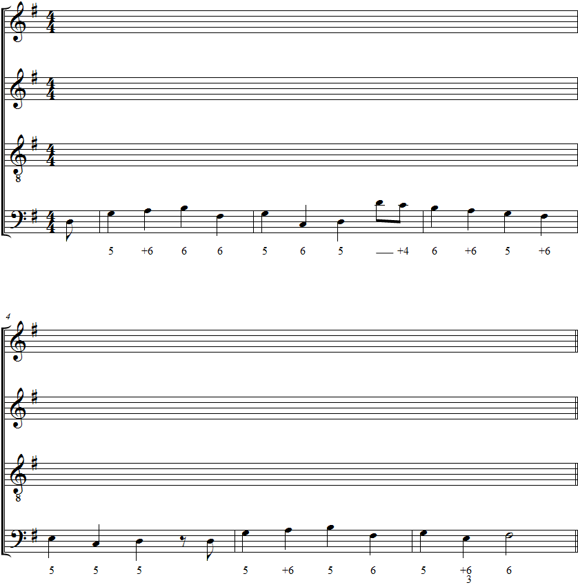 Exercice d'harmonisation N°1.