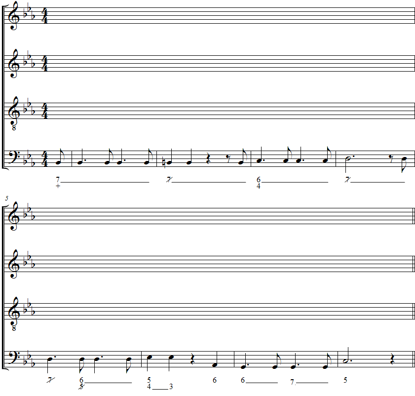 Exercice d'harmonisation N°1.