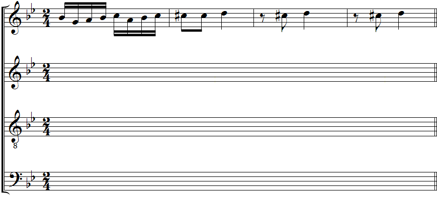 Exercice d'harmonisation N°1.