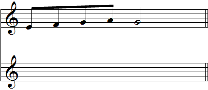 Harmoniser à deux voix Exemple N°1