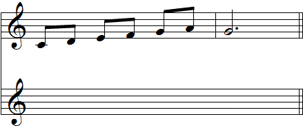Harmoniser à deux voix Exemple N°2