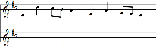Harmoniser à deux voix Exemple N°3